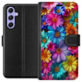 Pikkukuva 1 / 3: Samsung Galaxy A54 Lompakkokotelo Gerbera Kukat Värikäs Koriste Kukka Motiivi Suosittu Kotisisustus Väririkas Seinätaide Suunnittelu