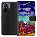 Miniatyrbillede 1 af 3: Xiaomi Redmi 12C Tegnebogsetui MineCraft