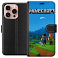 Miniatyrbillede 1 af 3: Apple iPhone 16 Pro Tegnebogsetui Minecraft Key Art