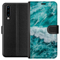 Miniatyrbillede 1 af 3: Huawei P30 Tegnebogsetui Hav