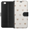 Miniatyrbillede 1 af 3: Apple iPhone 5 Tegnebogsetui Teddybaggrund - søde teddybjørn