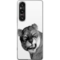 Pikkukuva 1 / 3: Sony Xperia 1 VI Läpinäkyvä kuori Leijona Taiteellinen Eläinaihe Afrikkalainen Tyyli Viidakon Tunnelma Graafinen Suunnittelu Kotikoristeet Eläint