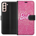 Kompatibelt Plånboksfodral till Samsung Galaxy S21 Barbie
