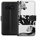 Pikkukuva 1 / 3: Samsung Galaxy S10e Lompakkokotelo Leopard Faces
