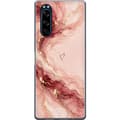 Kompatibelt Mobildeksel til Sony Xperia 5 Rosenmarmor rosa