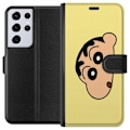 Pikkukuva 1 / 3: Samsung Galaxy S21 Ultra 5G Lompakkokotelo Peeking Shinchan