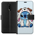 Pikkukuva 1 / 3: OnePlus 6T Lompakkokotelo Stitch Koirapuku Lilo & Stitch Disney Hauska Design Sininen Avaruusolento Sarjakuva Hahmo Suosittu Lapsille Suosittu Disney-