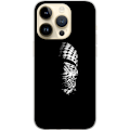 Pikkukuva 1 / 3: Apple iPhone 15 Pro Läpinäkyvä kuori Keffiyeh-kuviointi - klassinen palestiinalainen mustavalkoinen shaali, jolla on kulttuurinen merkitys