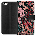 Miniatyrbillede 1 af 3: Apple iPhone 5 Tegnebogsetui Blomster