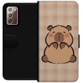 Miniatyrbillede 1 af 3: Samsung Galaxy Note20 Tegnebogsetui Mobilskal kawaii capybara flera figurer japansk stil