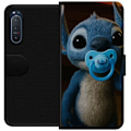 Pikkukuva 1 / 3: Sony Xperia 5 II Lompakkokotelo Stitch & Napp - vauvateema söpöllä hahmolla