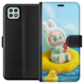 Miniatyrbillede 1 af 3: Samsung Galaxy A22 5G Tegnebogsetui Labubu Stripe Attack - Striber møder monstre