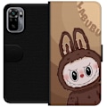 Miniatyrbillede 1 af 3: Xiaomi Redmi Note 10S Tegnebogsetui Labubu Skyde Sød - Hvid og Blå Design med Sød Stil