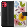 Miniatyrbillede 1 af 3: Apple iPhone 11 Tegnebogsetui Pressede blomster