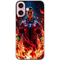 Miniatyrbillede 1 af 3: Apple iPhone 16 Gennemsigtig cover Ronaldo Inferno - fodboldhelt i flammer