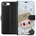 Miniatyrbillede 1 af 3: Apple iPhone 8 Plus Tegnebogsetui Labubu med hat - Pop Mart figur Mr. Butcher i retro-stil med karakter