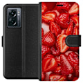 Miniatyrbild 1 av 3: OnePlus Nord N300 Plånboksfodral Jordgubbsmönster – sött motiv med sommarkänsla