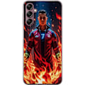 Miniatyrbillede 1 af 3: Samsung Galaxy A14 5G Gennemsigtig cover Ronaldo Inferno - fodboldhelt i flammer