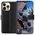 Miniatyrbillede 1 af 3: Apple iPhone 14 Pro Max Tegnebogsetui Stitch-telefonetaske med palmer i sødt venskabsdesign.