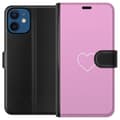Kompatibelt Lommeboketui til Apple iPhone 12 mini Hjerte