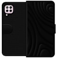 Miniatyrbillede 1 af 3: Huawei P40 lite Tegnebogsetui Sorte Bølger
