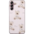 Miniatyrbillede 1 af 3: Samsung Galaxy A14 5G Gennemsigtig cover Teddy Dior Vibes - luksuriøs bamse i modetil