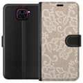 Kompatibelt Plånboksfodral till Xiaomi Redmi Note 9 Beige spetsmönster beige