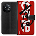 Pikkukuva 1 / 3: OnePlus 11R Lompakkokotelo Supreme Punainen Graffiti Katupukeutuminen Suunnittelu Muotikuvake Trendikäs Graffiti Kuviointi Suosittu Urbaani Katumuoti