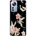 Kompatibelt Mobilskal till Xiaomi 12 Pro Floral Pattern Black