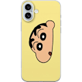 Miniatyrbilde 1 av 3: Apple iPhone 16 Plus Gjennomsiktig deksel Peeking Shinchan