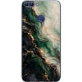Kompatibelt Mobildeksel til Huawei P smart Smaragdmarmor grønn