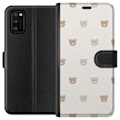 Miniatyrbillede 1 af 3: Samsung Galaxy A41 Tegnebogsetui Teddybaggrund - søde teddybjørne mod en blød baggrund