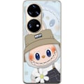 Pikkukuva 1 / 3: Huawei P50 Pro Läpinäkyvä kuori Labubu hattuineen - Pop Mart -hahmo Mr. Butcher retrotyylillä ja luonteella