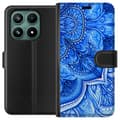 Kompatibel Tegnebogsetui til Xiaomi 17 Blå paisley blå