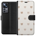Miniatyrbillede 1 af 3: Xiaomi 12T Tegnebogsetui Teddybaggrund - søde teddybjørne mod en blød baggrund