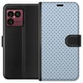 Kompatibel Tegnebogsetui til Sony Xperia 1 VIII Blå himmelprikker blå
