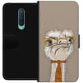 Kompatibelt Plånboksfodral till OnePlus 8 Beige strutsprofessor beige