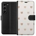 Pikkukuva 1 / 3: Samsung Galaxy S24+ Lompakkokotelo Teddy-tausta - söpöt tedd