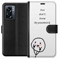 Miniatyrbild 1 av 3: OnePlus Nord N300 Plånboksfodral You Don’t Know My Password – edgy textmotiv med attityd