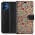 Miniatyrbillede 1 af 3: Kompatibel Tegnebogsetui til Apple iPhone 12 Vintage Blomster