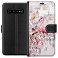 Pikkukuva 1 / 3: Samsung Galaxy S10 Lompakkokotelo Flamingo