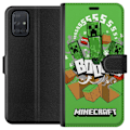Miniatyrbillede 1 af 3: Samsung Galaxy A71 Tegnebogsetui Minecraft Boom