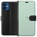 Kompatibelt Lommeboketui til Apple iPhone 12 mini Hjerte Grønn