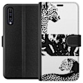 Pikkukuva 1 / 3: Samsung Galaxy A50 Lompakkokotelo Leopard Faces