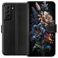 Kompatibelt Lommeboketui til Samsung Galaxy S21+ 5G Blomster