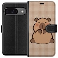 Pikkukuva 1 / 3: Google Pixel 9 Pro Lompakkokotelo Mobilskal kawaii capybara flera figurer japansk stil