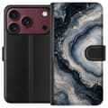Miniatyrbild 1 av 3: Kompatibelt Plånboksfodral till Apple iPhone 18 Pro Nattagat blå