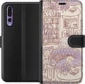 Kompatibelt Plånboksfodral till Huawei P20 Pro Beige läsvrå beige