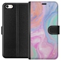 Miniatyrbillede 1 af 3: Apple iPhone 5s Tegnebogsetui Pastelmarmor