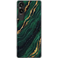 Miniatyrbilde 1 av 3: Sony Xperia 10 VI Gjennomsiktig deksel Marmor Gull Grønn